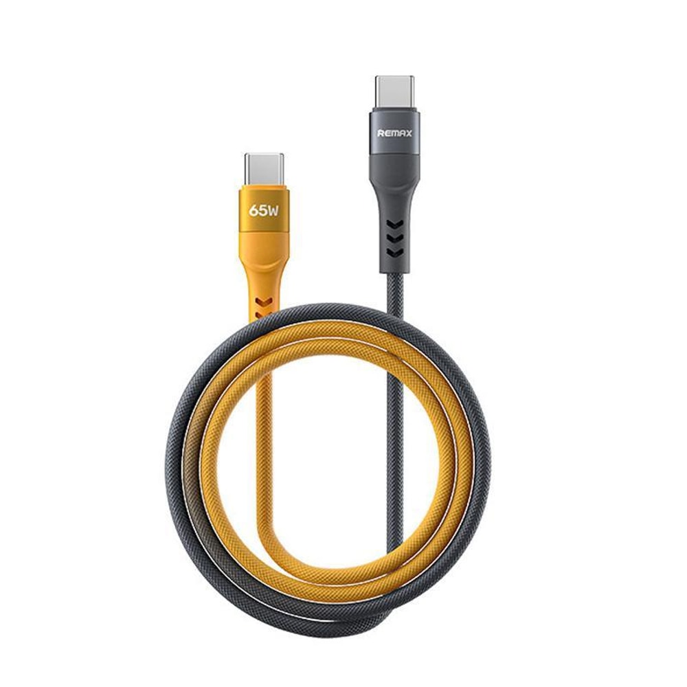 65W Type C Fast Charging Braided Cable USB C To USB C Durable Data Sync Cord 0
