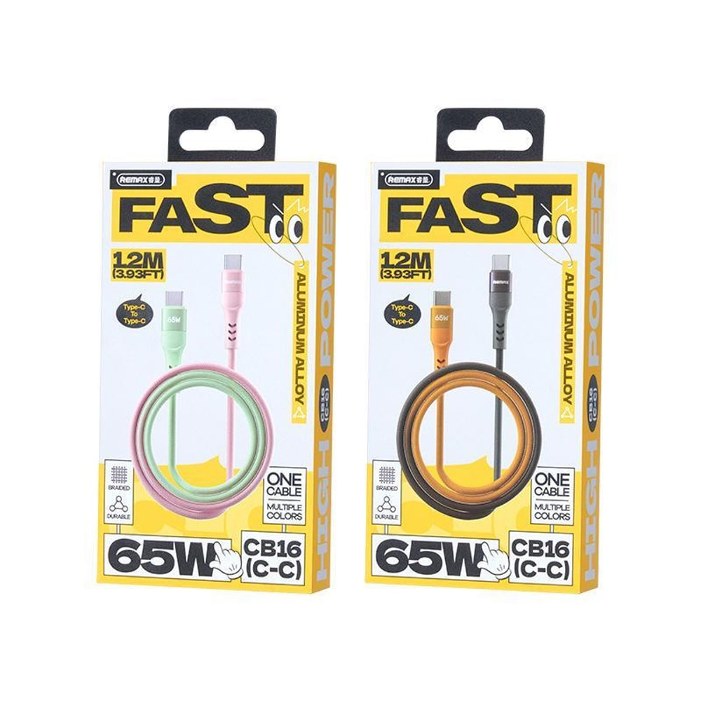 65W Type C Fast Charging Braided Cable USB C To USB C Durable Data Sync Cord 3