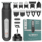 Grooming Kit Rechargeable Hair Clipper With Waterproof Nose Trimmer 13