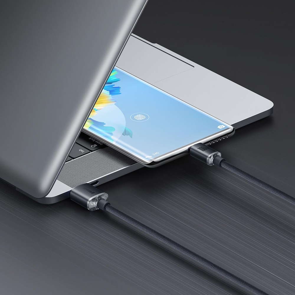 Crystal Shine 100W USB C Fast Charging Cable Durable High Speed Type C Cable 10