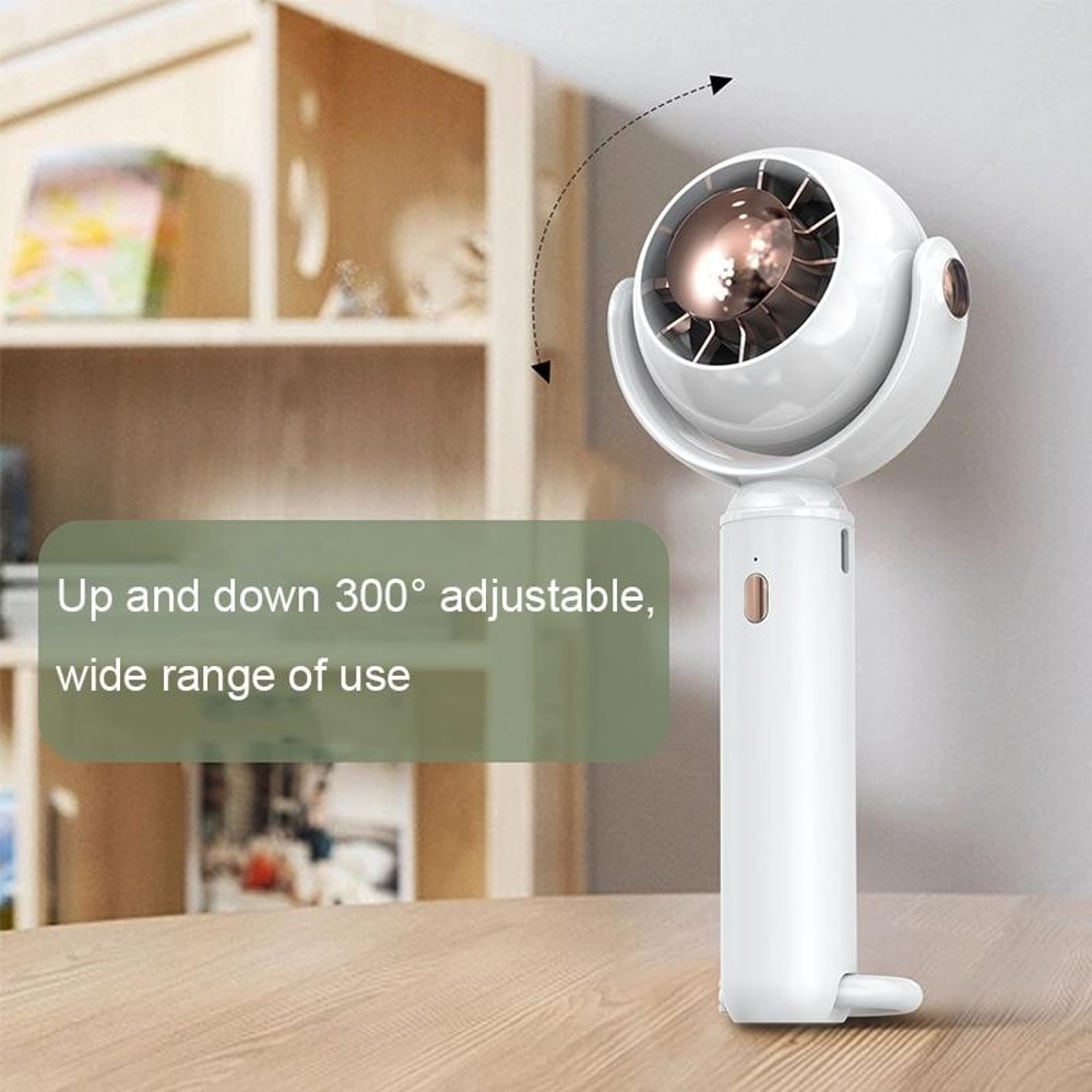 Portable Mini Fan With Carabiner Clip USB Rechargeable Handheld Fan For Outdoor Desk Use 4