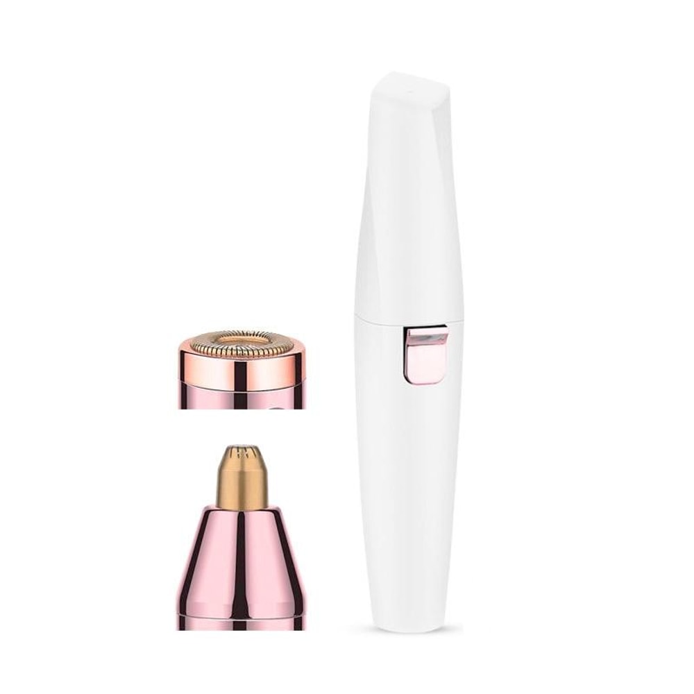 Electric Eyebrow Trimmer Facial Hair Remover For Women USB Rechargeable With LED Light 0