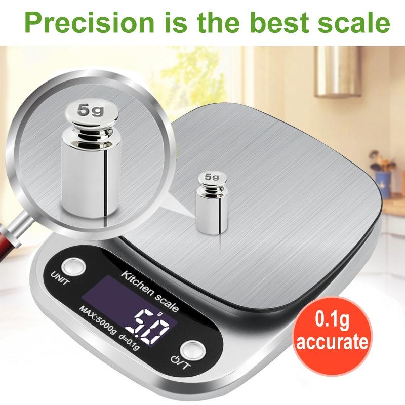 High Precision Digital Kitchen Scale With LCD Display Multi Unit Food And Jewelry Weighing 7