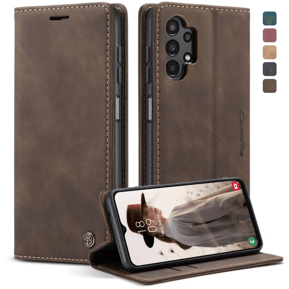 Samsung Galaxy Wallet Case Leather Flip Cover With Card Holder Stand Shockproof Protection 10