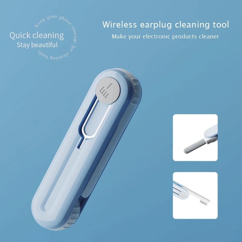 MultiFunction Earbud Cleaning Kit With SIM Tool Portable Phone Cleaning Brush For DustFree Devices 4