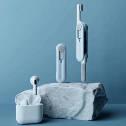 multi-function earbud cleaning kit with sim tool portable phone cleaning brush for dust-free devices