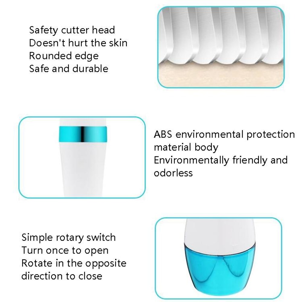 Electric Facial Shaver Eyebrow Trimmer With Deep Cleansing And Massage Care 4