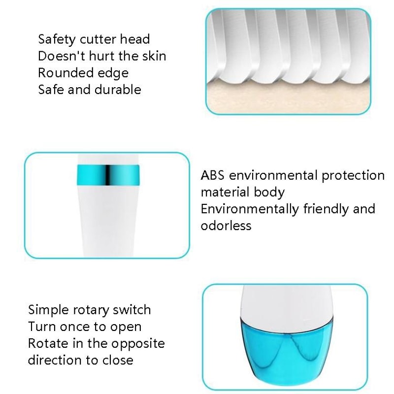 Electric Facial Shaver Eyebrow Trimmer With Deep Cleansing And Massage Care 4