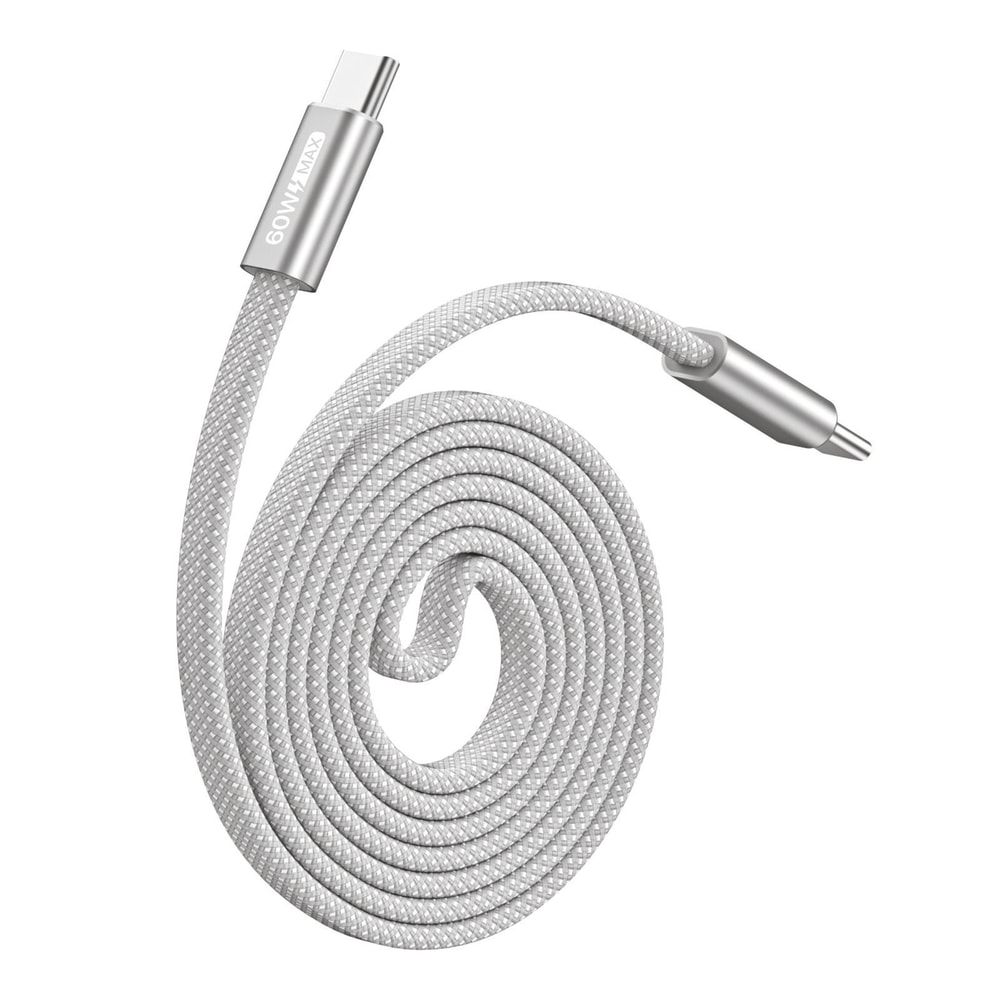Magnetic USB C Cable 60W Fast Charging Nylon Braided Type C To Type C 1
