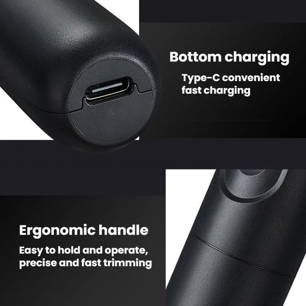 Rechargeable Nose Hair Trimmer for Men with USB-C Charging