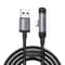30W Fast Charging Type C To Lightning Cable 90 Degree Braided Charger 4