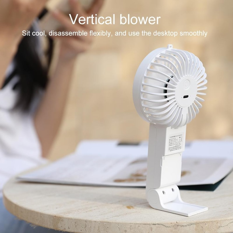 3in1 Foldable Neck Fan Portable Handheld Fan With Adjustable Speeds 3