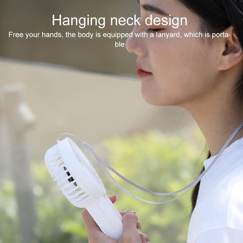 3in1 Foldable Neck Fan Portable Handheld Fan With Adjustable Speeds 5