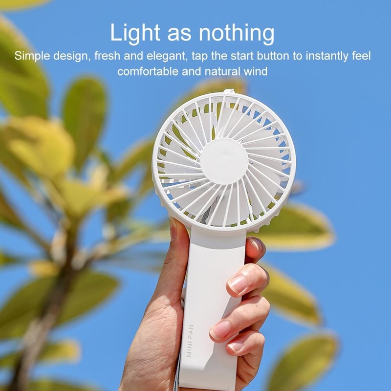 3in1 Foldable Neck Fan Portable Handheld Fan With Adjustable Speeds 6