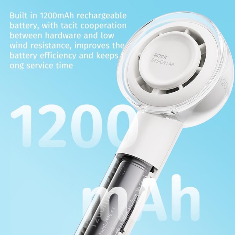 Mini Handheld Electric Turbo Fan Portable Handheld Fan USB Portable Fan Quiet Cooling 5