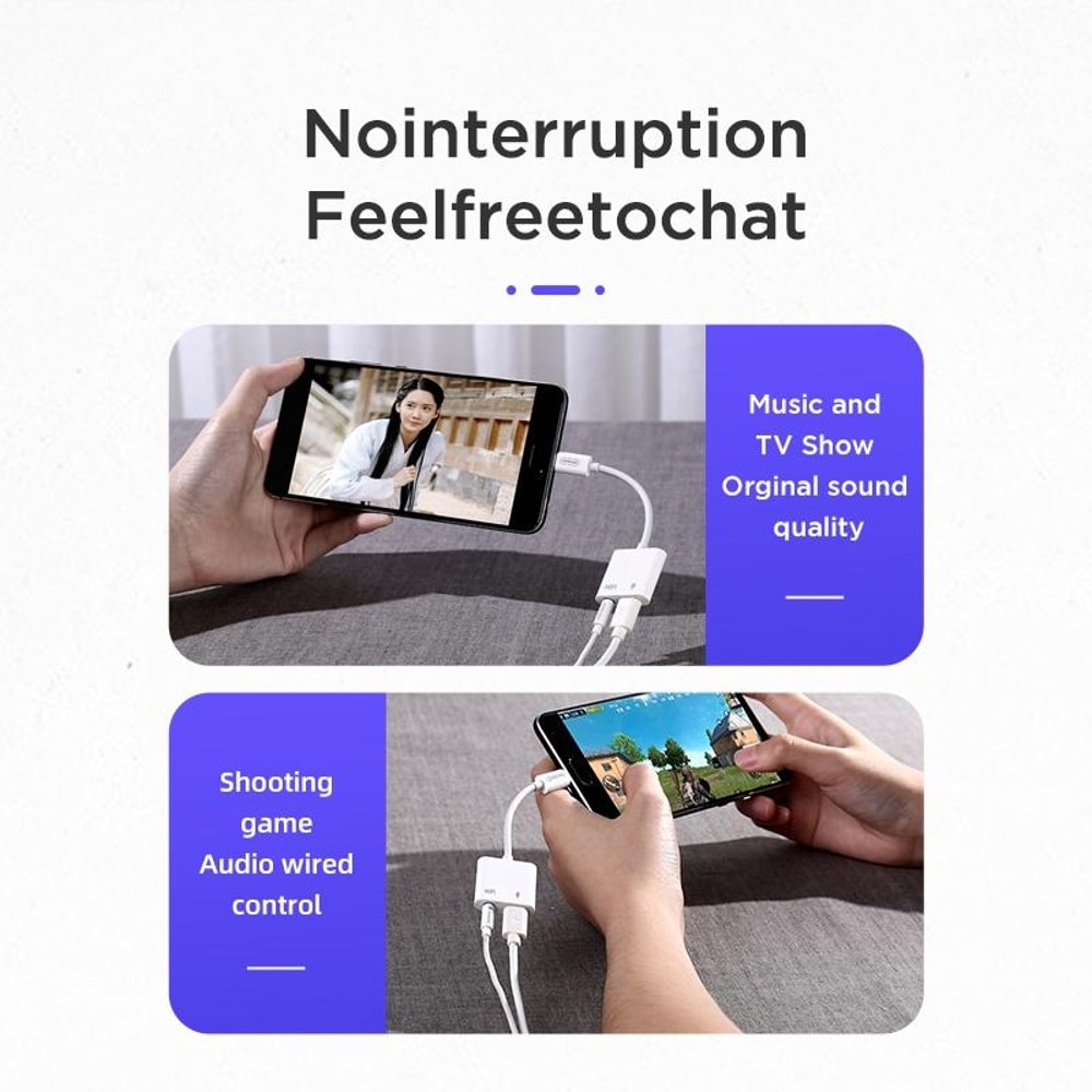 USB C To 35mm Audio Adapter With Charging Splitter For Headphones And Calls 6