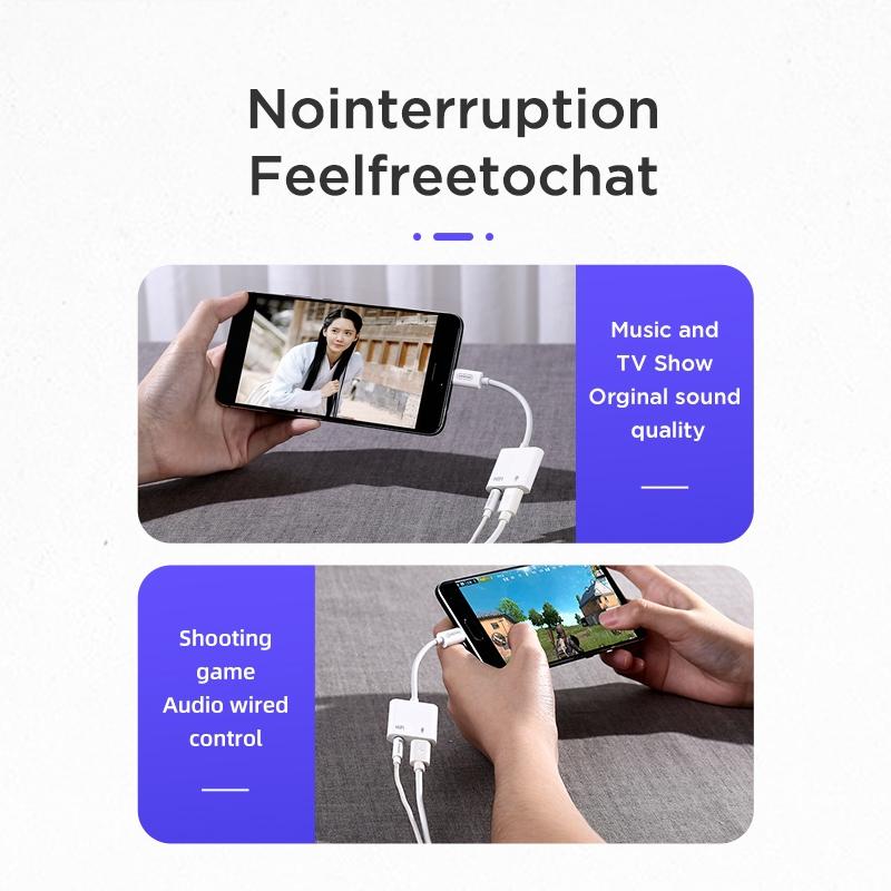 USB C To 35mm Audio Adapter With Charging Splitter For Headphones And Calls 6