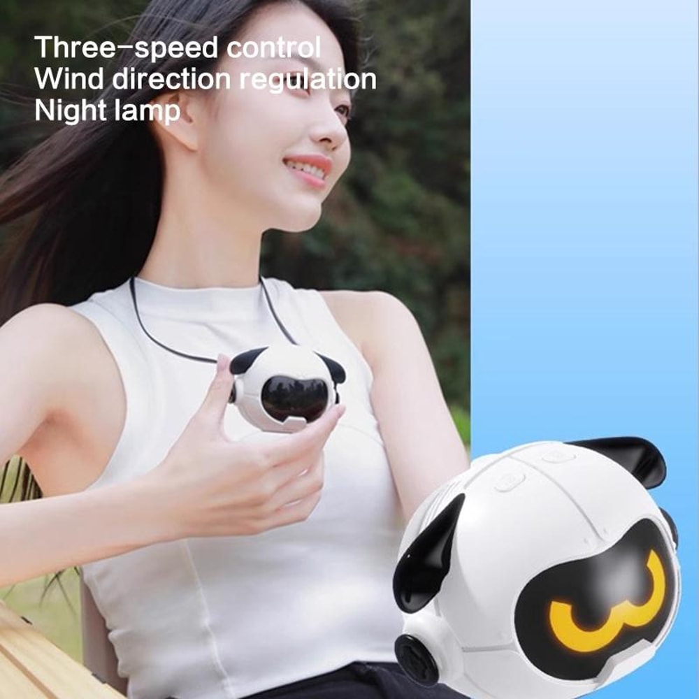Portable Neck Fan Hands Free Rechargeable Personal Cooling Fan For Outdoor Travel 3