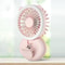 Portable Neck Fan With Clip Fill Light Mini USB Desk Fan Foldable Handheld Cooling Fan 1