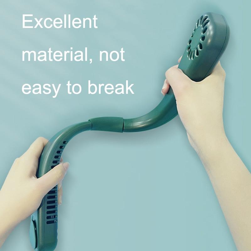 Portable Neck Fan USB Rechargeable Hands Free Cooling Fan For Outdoor Travel And Work 3