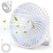 Rechargeable Camping Fan With LED Light Portable Outdoor Tent Fan For Travel And Emergency Use 2