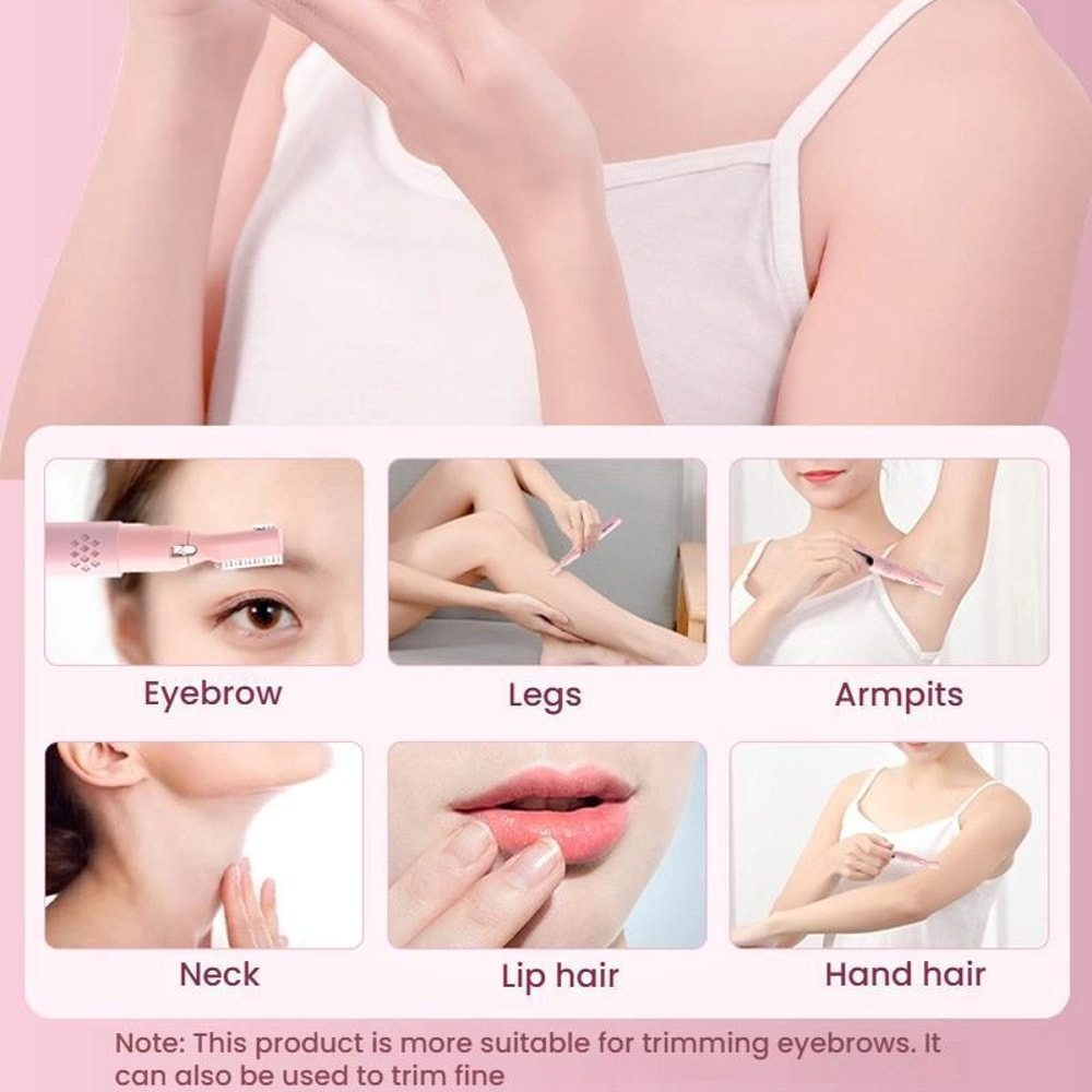 Rechargeable Facial Hair Remover Eyebrow Trimmer For Women Precision Eyebrow Razor For Smooth Pain 1