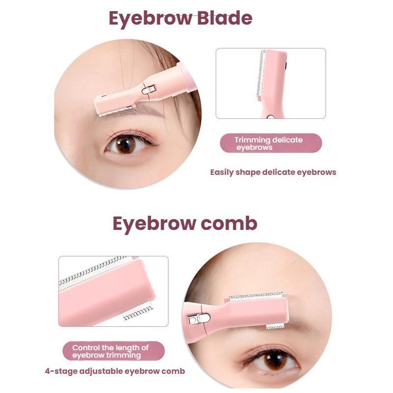 Rechargeable Facial Hair Remover Eyebrow Trimmer For Women Precision Eyebrow Razor For Smooth Pain 3