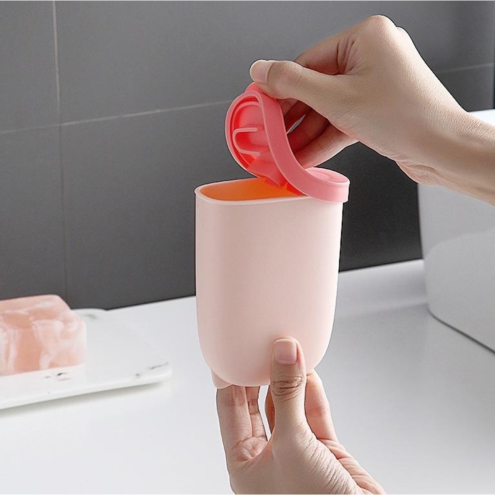 Portable Leak Proof Soap Box Travel Case With Drain Silicone Holder 7