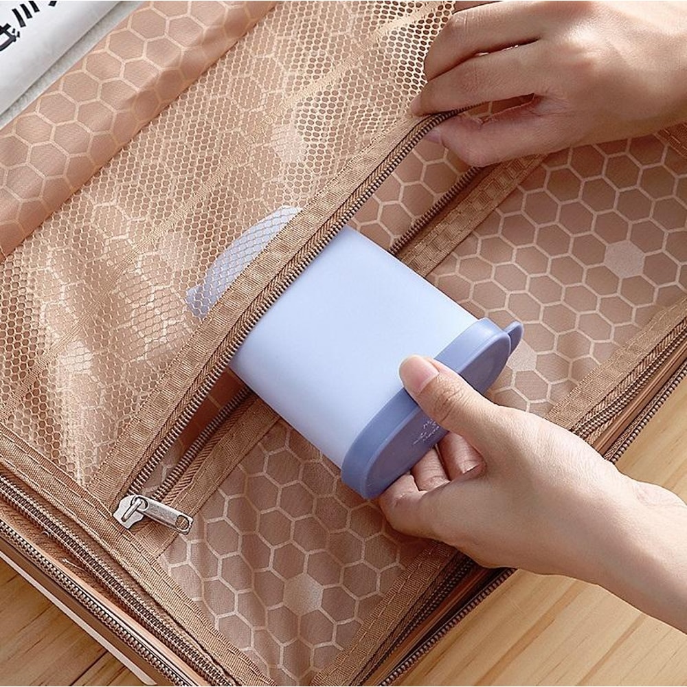 Portable Leak Proof Soap Box Travel Case With Drain Silicone Holder 5