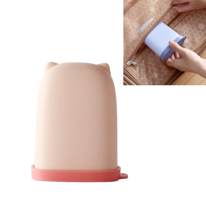 Portable Leak Proof Soap Box Travel Case with Drain Silicone Holder