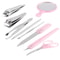 10in1 Portable Manicure Set Apple Case Nail Care Kit For Travel Home Grooming 1