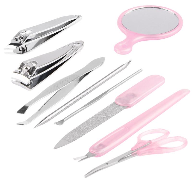 10in1 Portable Manicure Set Apple Case Nail Care Kit For Travel Home Grooming 1