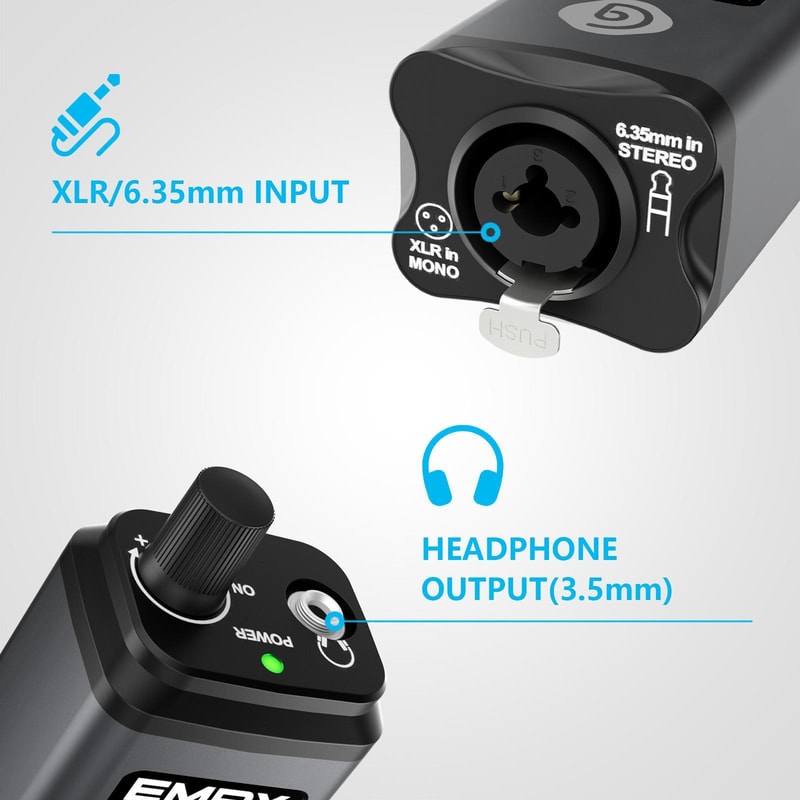 Portable Headphone Amplifier With Display Stereo Mono Studio Monitor Amp For Musicians 11