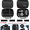 Waterproof DSLR Camera Bag Travel Case with Custom Dividers for Canon and Mirrorless Cameras