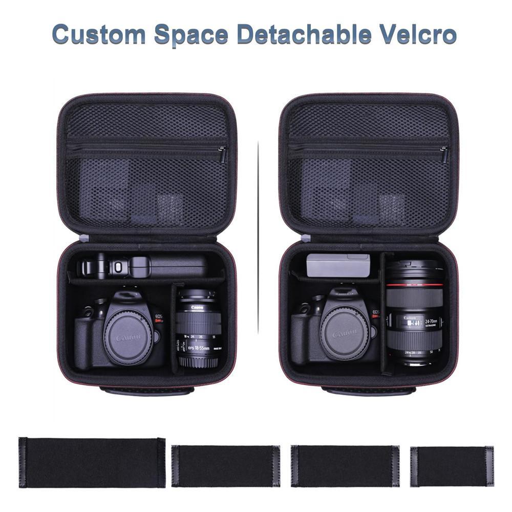 Waterproof DSLR Camera Bag Travel Case with Custom Dividers for Canon and Mirrorless Cameras