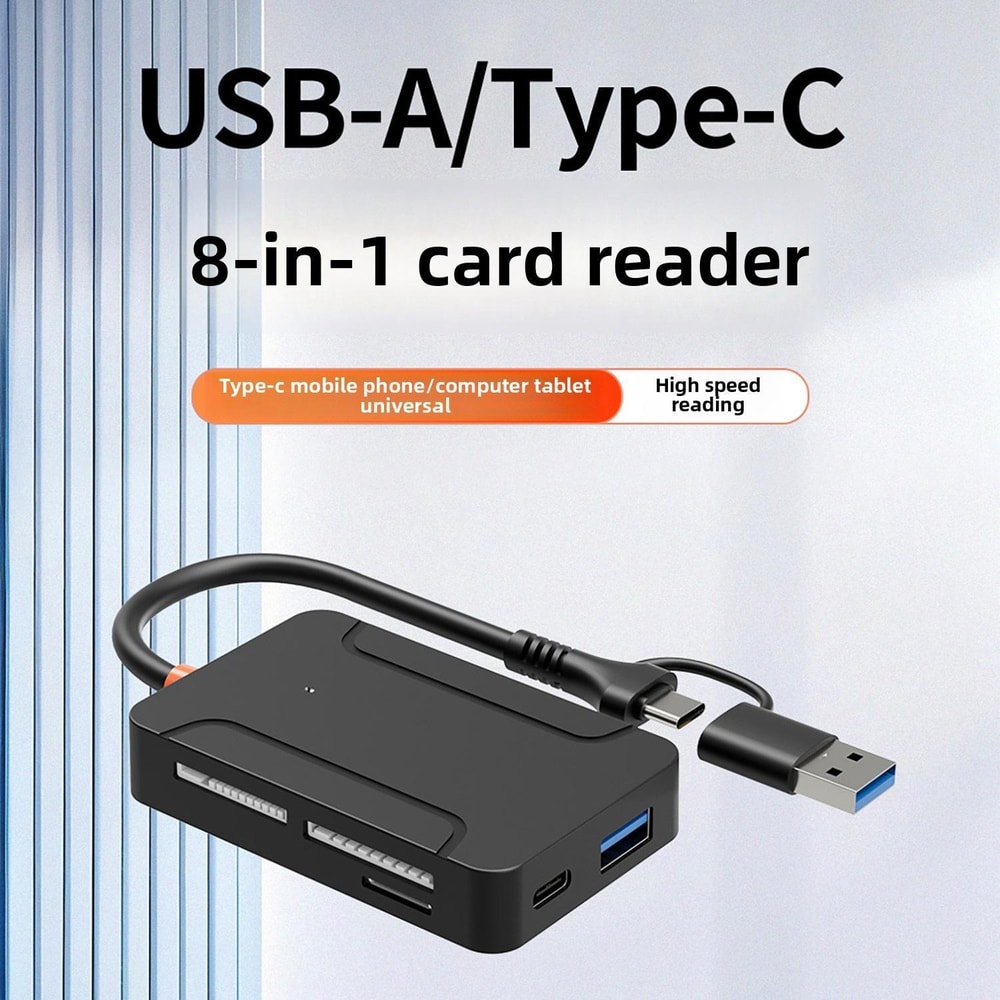 USB 30 Multi Card Reader With Type C OTG High Speed SD TF CF Memory Card Adapter 3