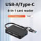 USB 30 Multi Card Reader With Type C OTG High Speed SD TF CF Memory Card Adapter 3