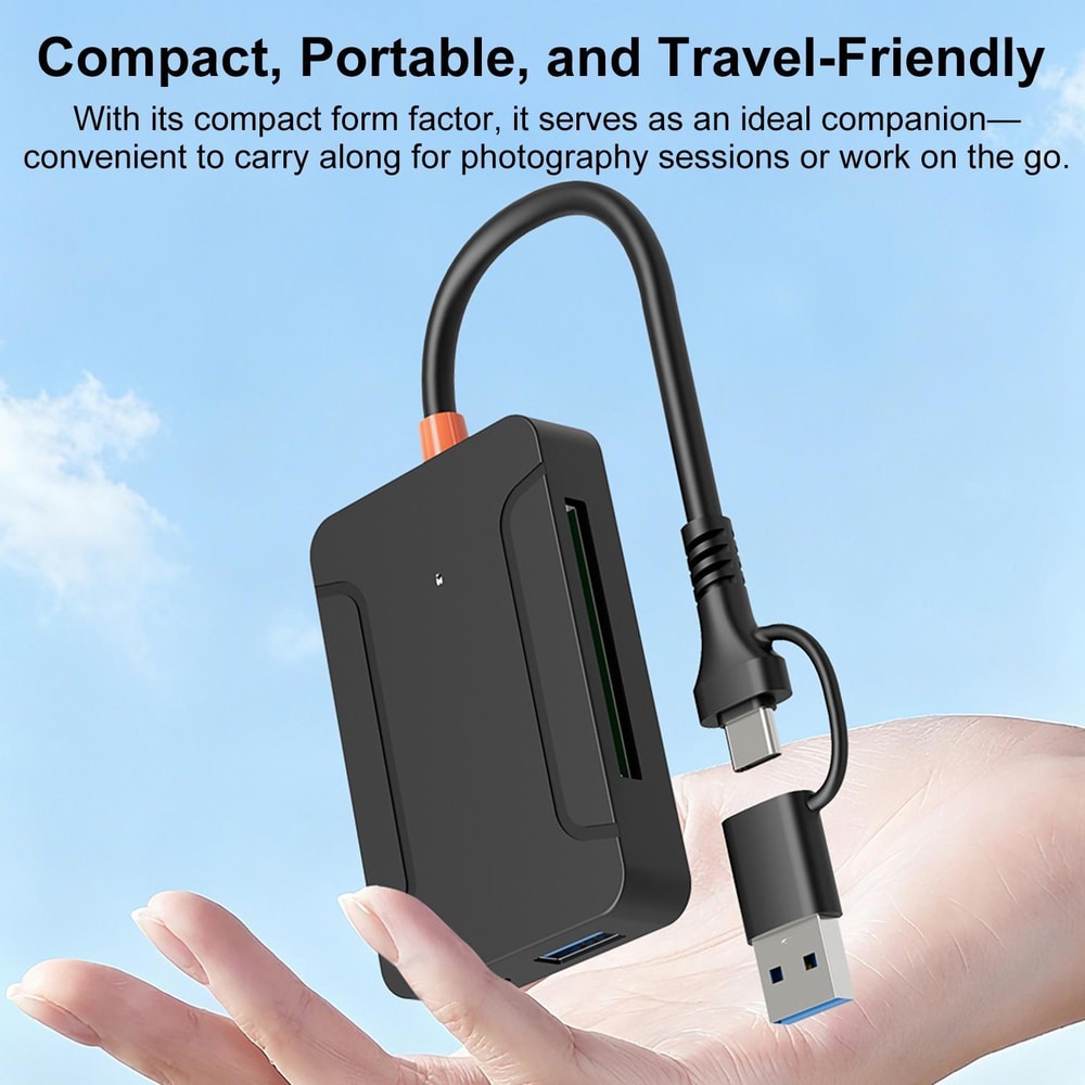 USB 30 Multi Card Reader With Type C OTG High Speed SD TF CF Memory Card Adapter 11