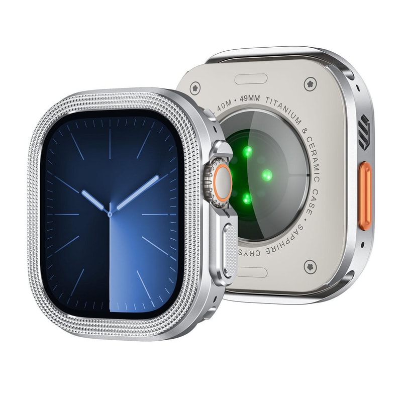 Apple Watch Ultra Case Metal Rhombus Protective Bumper Lightweight Rugged Cover 3