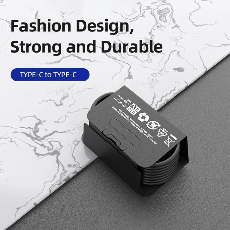 45W USB C Fast Charging Cable 5A Type C To Type C Durable Power Data Cord 3