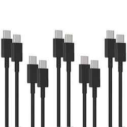 45w usb c fast charging cable 5a type c to type c durable power & data cord