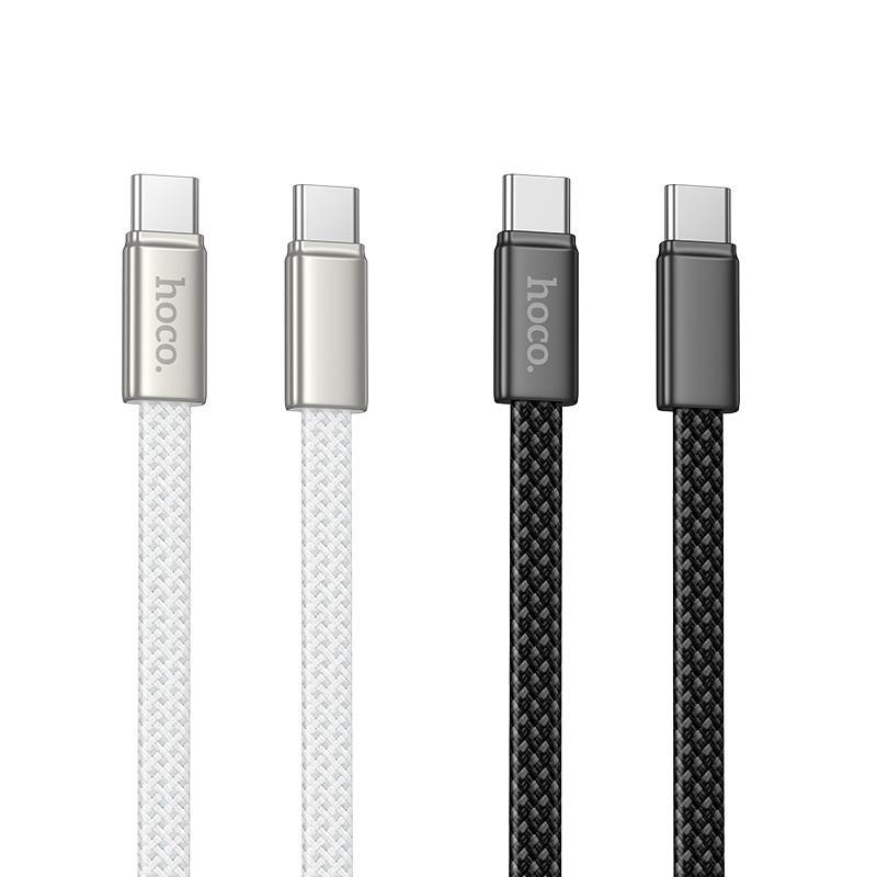 60W Fast Charge USB C Cable Nylon Braided Type C Data Charging Cable 1