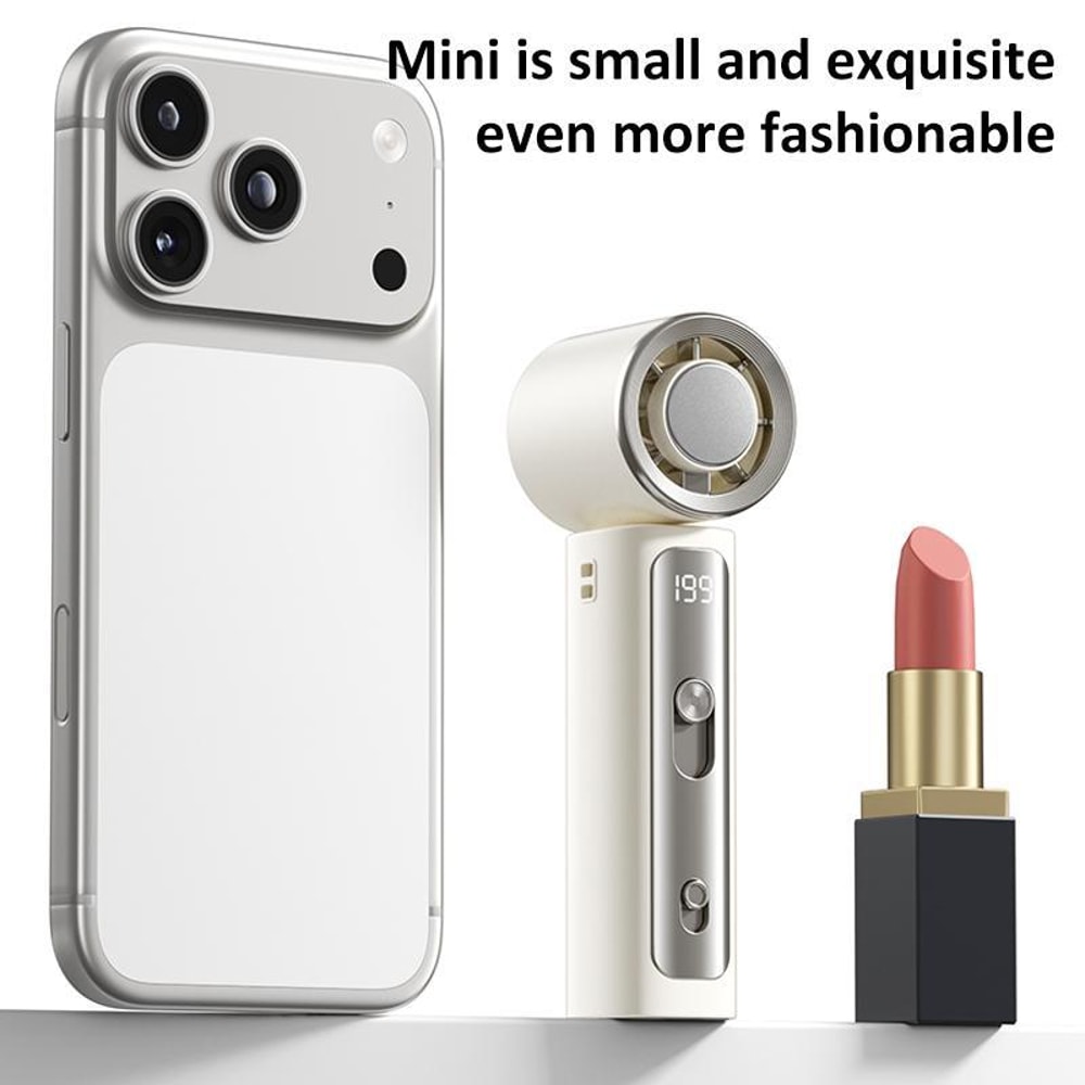 Portable Cooling Fan Mini Handheld Fan Rechargeable Personal Cooling Device With Digital Display 11