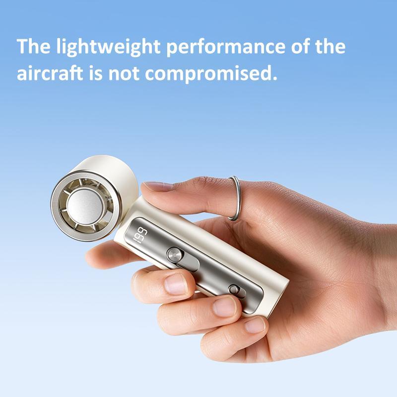 Portable Cooling Fan Mini Handheld Fan Rechargeable Personal Cooling Device With Digital Display 12