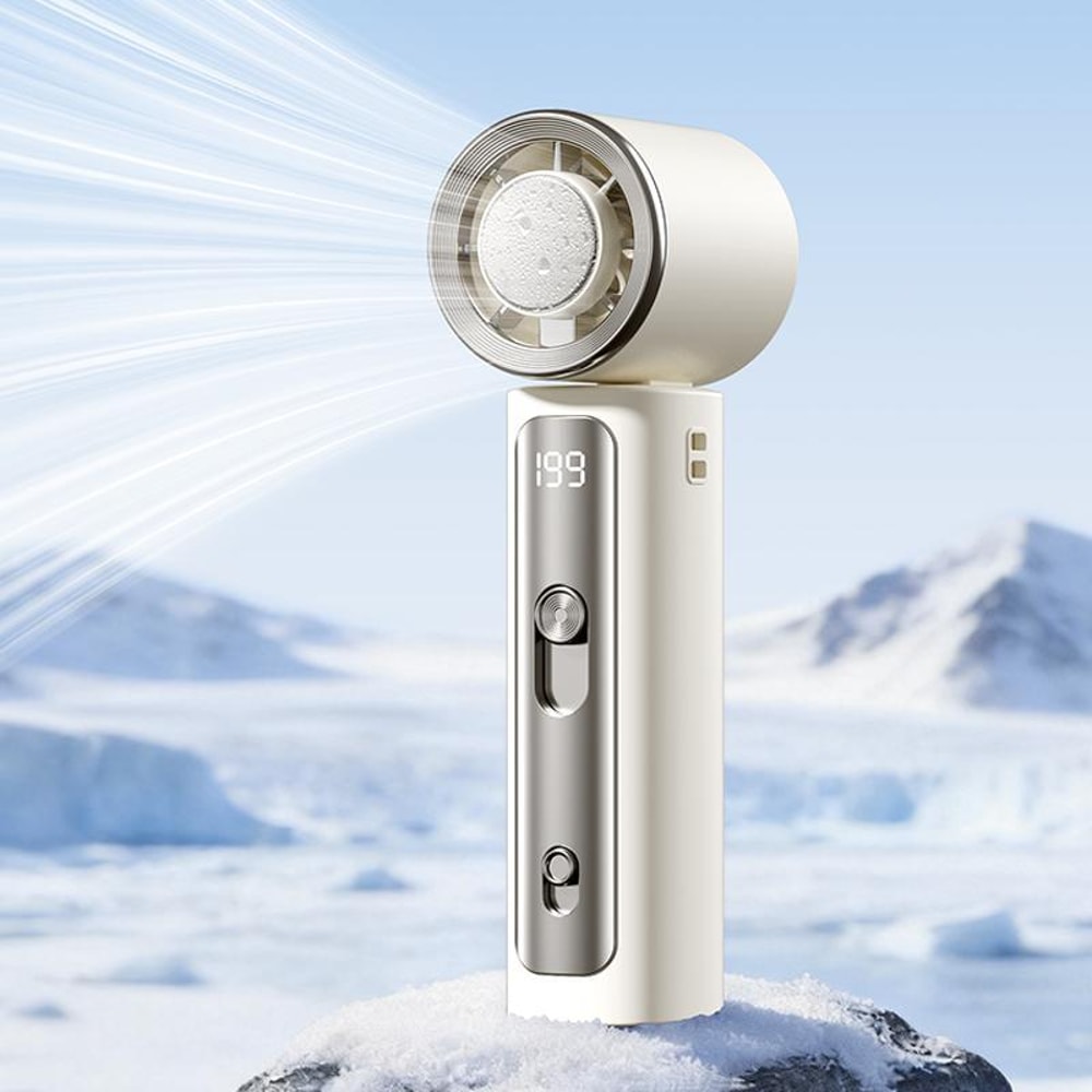 Portable Cooling Fan Mini Handheld Fan Rechargeable Personal Cooling Device With Digital Display 1