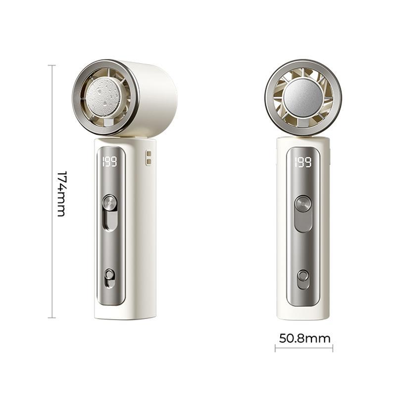 Portable Cooling Fan Mini Handheld Fan Rechargeable Personal Cooling Device With Digital Display 8