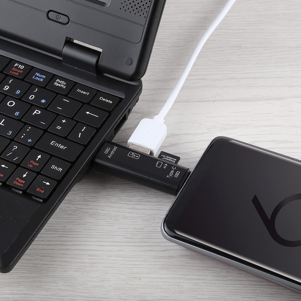 3 in 1 OTG Card Reader USB Micro USB Type C Adapter for Fast Data Transfer