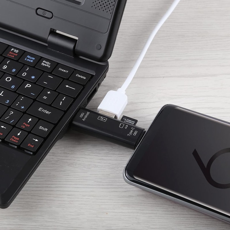 3 in 1 OTG Card Reader USB Micro USB Type C Adapter for Fast Data Transfer