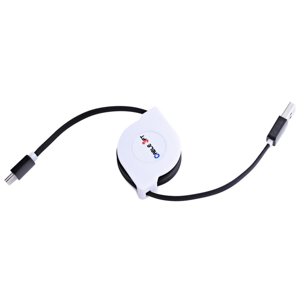 Portable USB C Retractable Cable Fast Charging Type C Data Sync Cord 2
