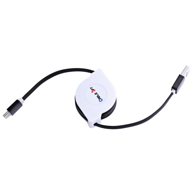 Portable USB C Retractable Cable Fast Charging Type C Data Sync Cord 2